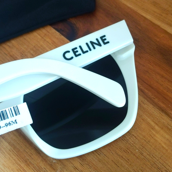 CELINE π₯ NWT π₯ 54MM White Rectangular Sunglasses. NEVER USED! Perfect! - Picture 5 of 16